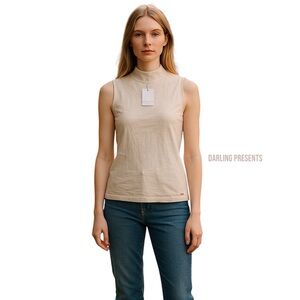 n:Philanthropy Kenton Mock Neck Tank Top Women Color Cloud Size S